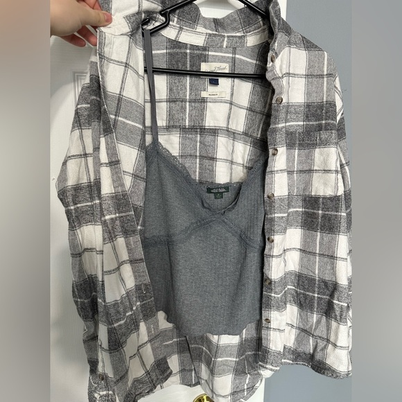 wild fable Tops - Tank top & flannel set